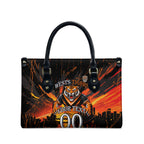 Personalised Wests Tigers City Of Rugby Leather Bag Sydney City Skyline Illustration Sport Fan