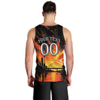 Personalised Wests Tigers City Of Rugby Men Tank Top Sydney City Skyline Illustration Sport Fan