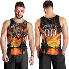 Personalised Wests Tigers City Of Rugby Men Tank Top Sydney City Skyline Illustration Sport Fan