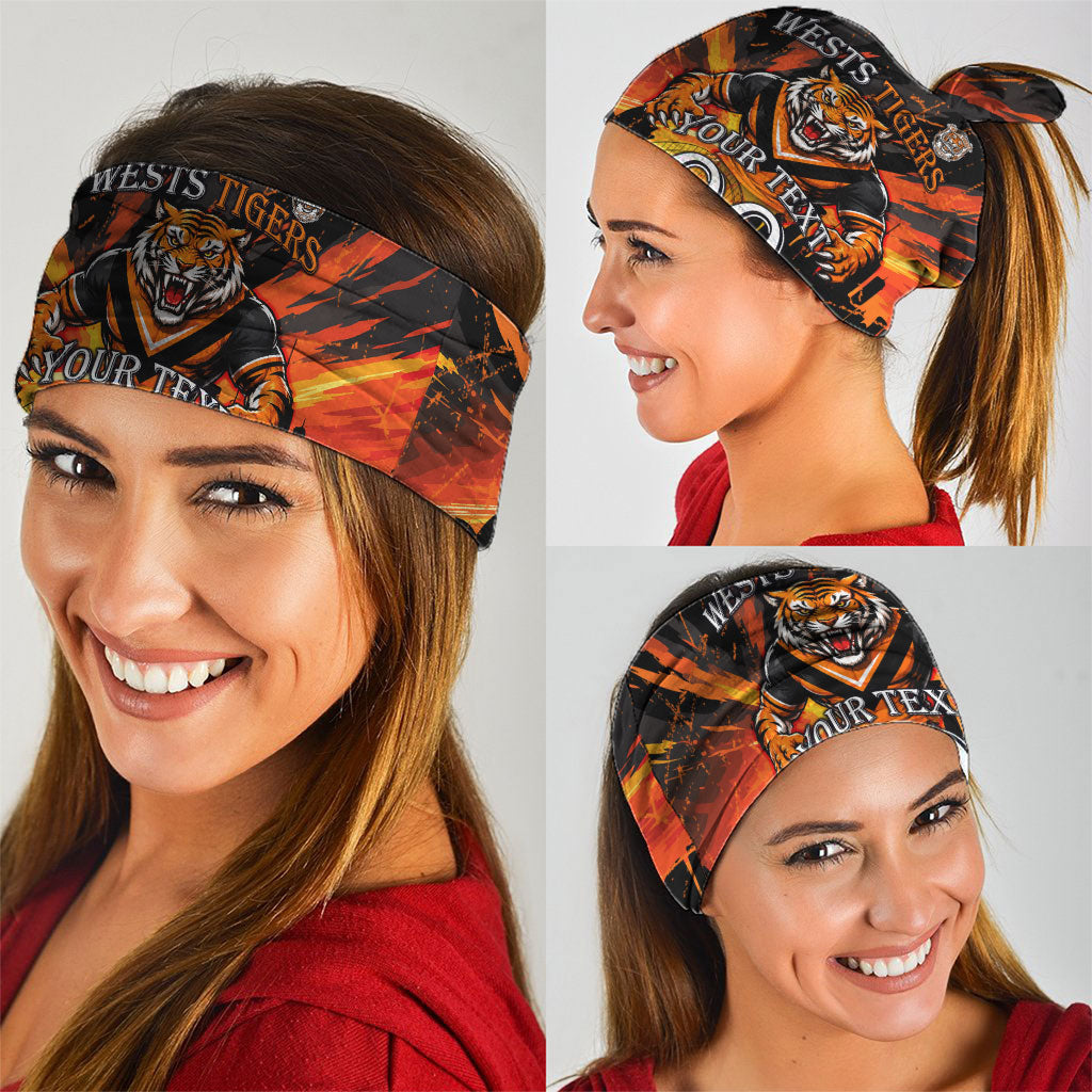 Personalised Wests Tigers City Of Rugby Neck Gaiter Sydney City Skyline Illustration Sport Fan