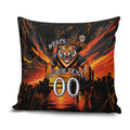 Personalised Wests Tigers City Of Rugby Pillow Cover Sydney City Skyline Illustration Sport Fan