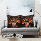 Personalised Wests Tigers City Of Rugby Pillow Cover Sydney City Skyline Illustration Sport Fan