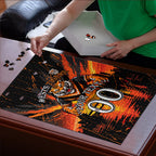 Personalised Wests Tigers City Of Rugby Puzzle Sydney City Skyline Illustration Sport Fan