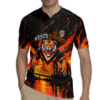 Personalised Wests Tigers City Of Rugby Rugby Jersey Sydney City Skyline Illustration Sport Fan