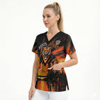 Personalised Wests Tigers City Of Rugby Scrub Top Sydney City Skyline Illustration Sport Fan