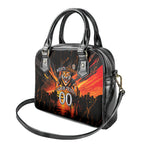 Personalised Wests Tigers City Of Rugby Shoulder Handbag Sydney City Skyline Illustration Sport Fan
