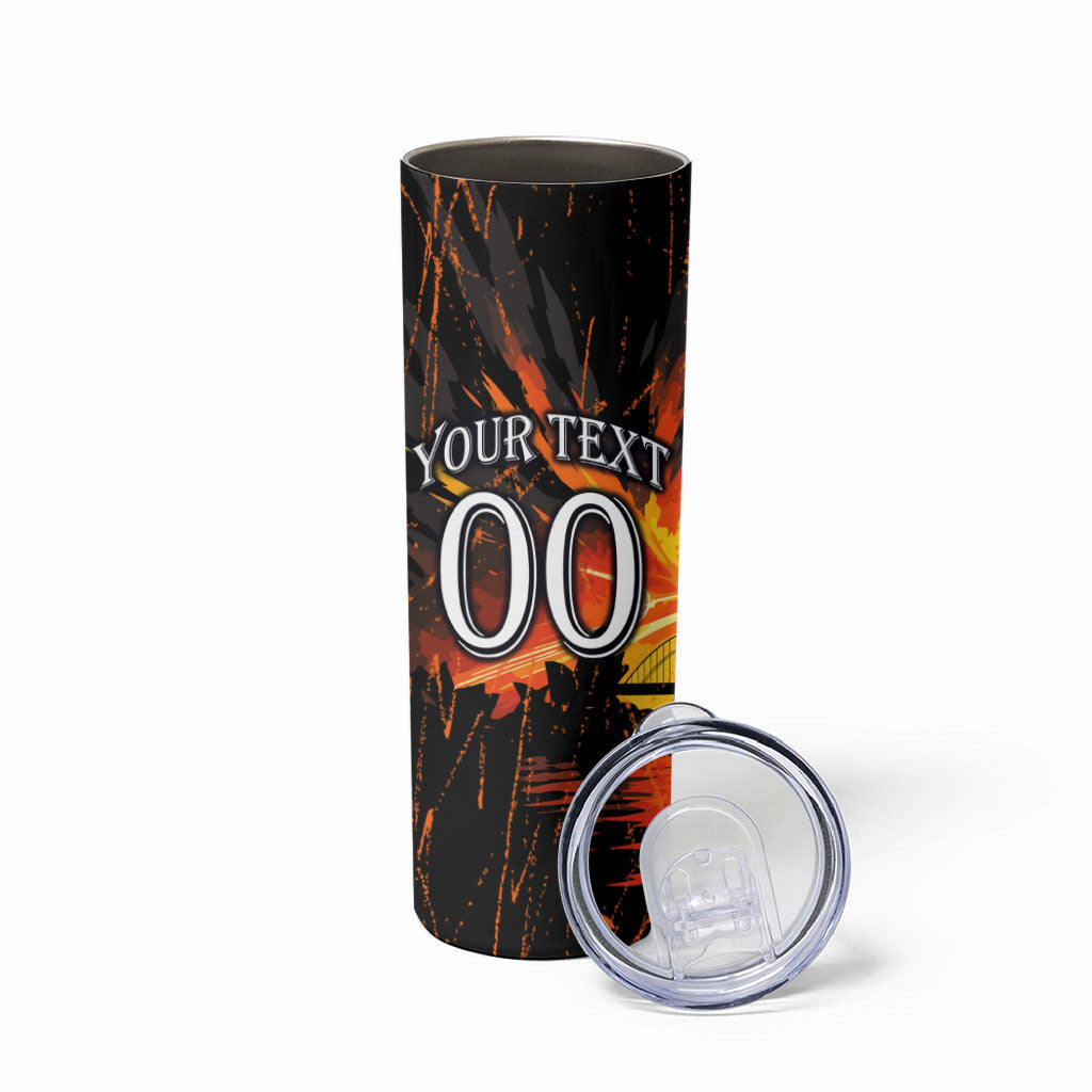 Personalised Wests Tigers City Of Rugby Skinny Tumbler Sydney City Skyline Illustration Sport Fan