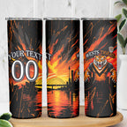 Personalised Wests Tigers City Of Rugby Skinny Tumbler Sydney City Skyline Illustration Sport Fan