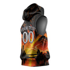 Personalised Wests Tigers City Of Rugby Sleeveless Hoodie Sydney City Skyline Illustration Sport Fan