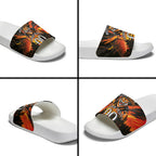 Personalised Wests Tigers City Of Rugby Slide Sandals Sydney City Skyline Illustration Sport Fan