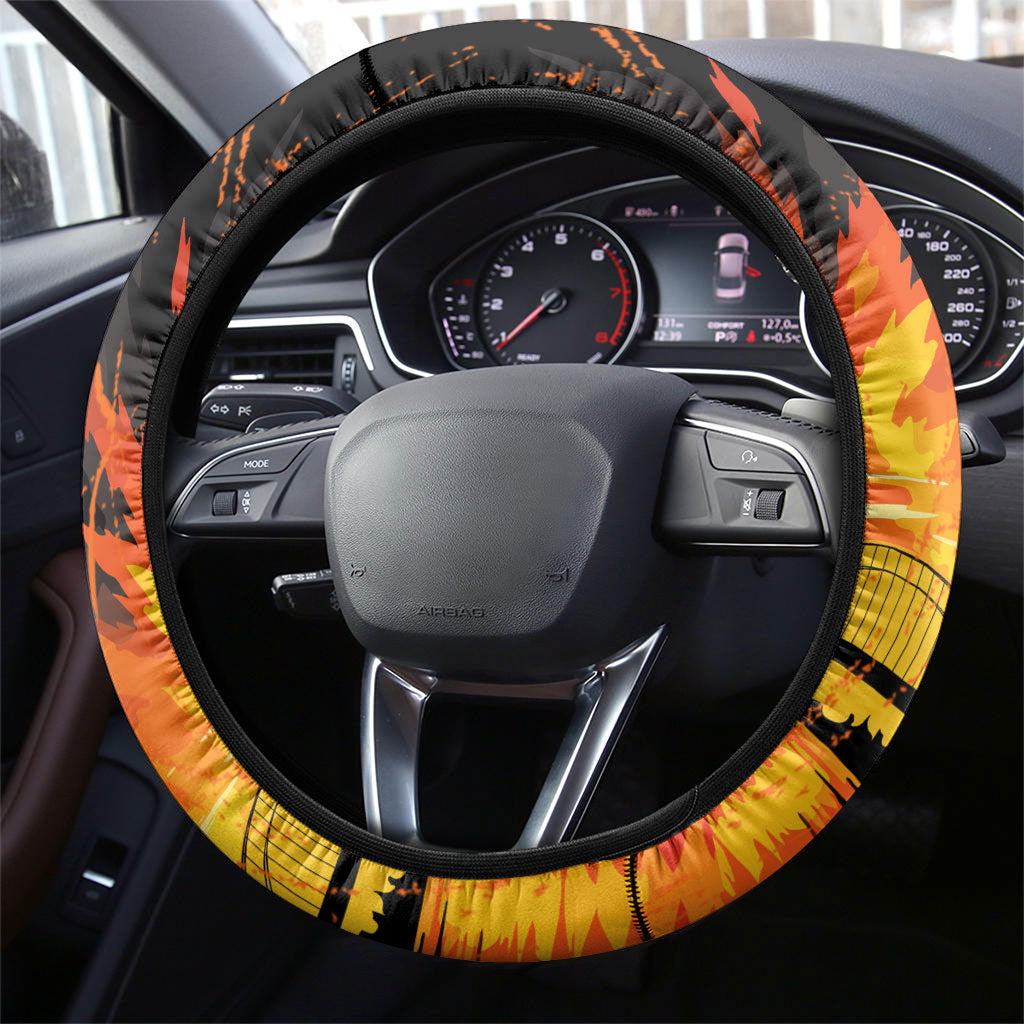 Wests Tigers City Of Rugby Steering Wheel Cover Sydney City Skyline Illustration Sport Fan