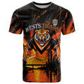 Personalised Wests Tigers City Of Rugby T Shirt Sydney City Skyline Illustration Sport Fan
