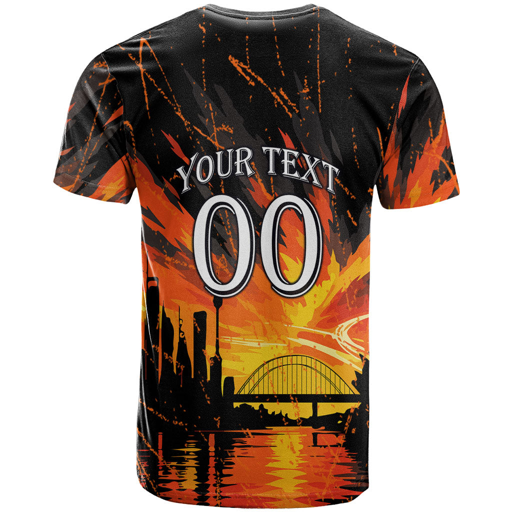 Personalised Wests Tigers City Of Rugby T Shirt Sydney City Skyline Illustration Sport Fan