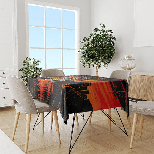 Personalised Wests Tigers City Of Rugby Tablecloth Sydney City Skyline Illustration Sport Fan
