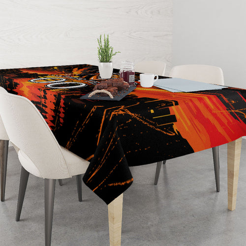 Personalised Wests Tigers City Of Rugby Tablecloth Sydney City Skyline Illustration Sport Fan
