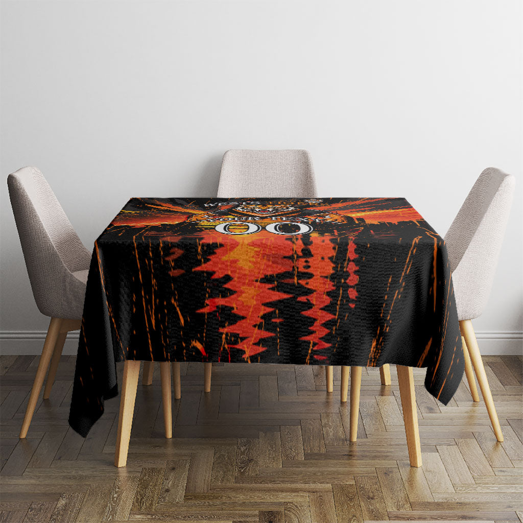 Personalised Wests Tigers City Of Rugby Tablecloth Sydney City Skyline Illustration Sport Fan