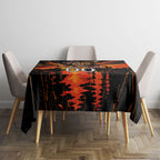 Personalised Wests Tigers City Of Rugby Tablecloth Sydney City Skyline Illustration Sport Fan