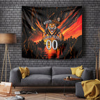 Personalised Wests Tigers City Of Rugby Tapestry Sydney City Skyline Illustration Sport Fan
