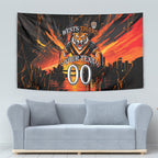 Personalised Wests Tigers City Of Rugby Tapestry Sydney City Skyline Illustration Sport Fan