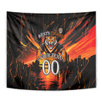 Personalised Wests Tigers City Of Rugby Tapestry Sydney City Skyline Illustration Sport Fan
