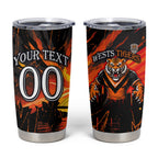Personalised Wests Tigers City Of Rugby Tumbler Cup Sydney City Skyline Illustration Sport Fan