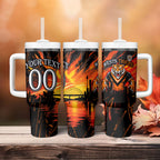 Personalised Wests Tigers City Of Rugby Tumbler With Handle Sydney City Skyline Illustration Sport Fan