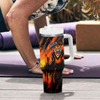 Personalised Wests Tigers City Of Rugby Tumbler With Handle Sydney City Skyline Illustration Sport Fan