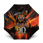 Personalised Wests Tigers City Of Rugby Umbrella Sydney City Skyline Illustration Sport Fan