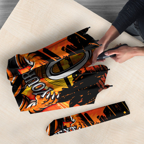 Personalised Wests Tigers City Of Rugby Umbrella Sydney City Skyline Illustration Sport Fan