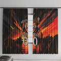 Personalised Wests Tigers City Of Rugby Window Curtain Sydney City Skyline Illustration Sport Fan