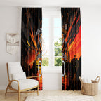 Personalised Wests Tigers City Of Rugby Window Curtain Sydney City Skyline Illustration Sport Fan