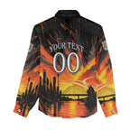 Personalised Wests Tigers City Of Rugby Women Casual Shirt Sydney City Skyline Illustration Sport Fan