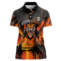 Personalised Wests Tigers City Of Rugby Women Polo Shirt Sydney City Skyline Illustration Sport Fan