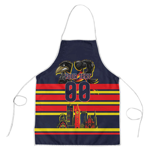 Personalised Adelaide Crows City Of Football Team Apron Adelaide City Skyline Illustration Sport Fan