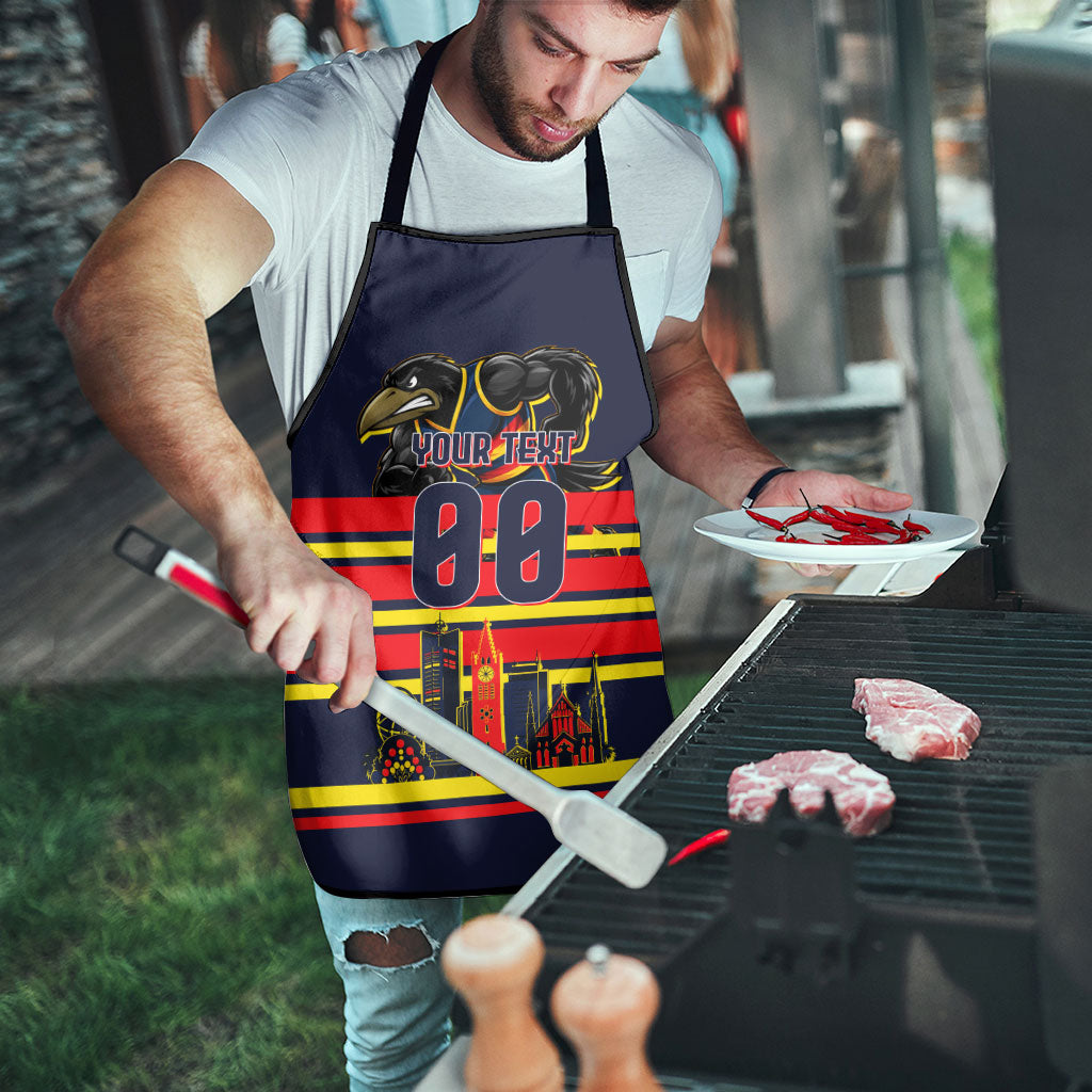 Personalised Adelaide Crows City Of Football Team Apron Adelaide City Skyline Illustration Sport Fan