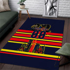 Personalised Adelaide Crows City Of Football Team Area Rug Adelaide City Skyline Illustration Sport Fan