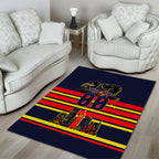 Personalised Adelaide Crows City Of Football Team Area Rug Adelaide City Skyline Illustration Sport Fan