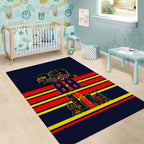 Personalised Adelaide Crows City Of Football Team Area Rug Adelaide City Skyline Illustration Sport Fan