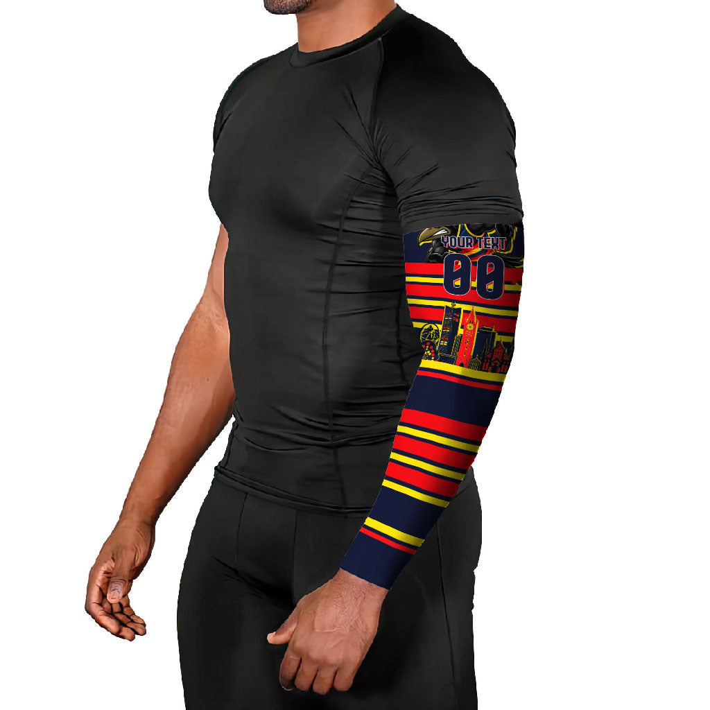 Personalised Adelaide Crows City Of Football Team Arm Sleeves Adelaide City Skyline Illustration Sport Fan