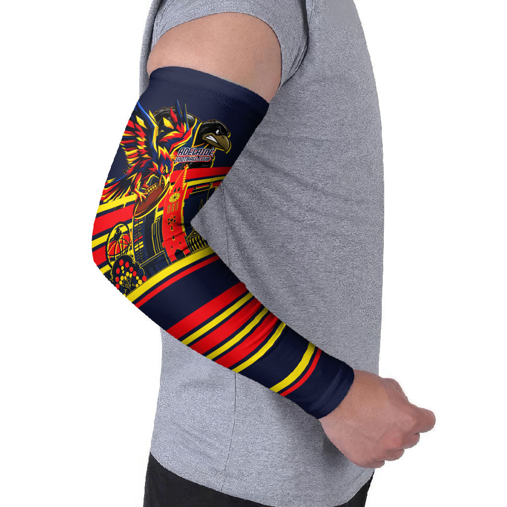 Personalised Adelaide Crows City Of Football Team Arm Sleeves Adelaide City Skyline Illustration Sport Fan