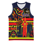 Personalised Adelaide Crows City Of Football Team Basketball Jersey Adelaide City Skyline Illustration Sport Fan