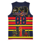 Personalised Adelaide Crows City Of Football Team Basketball Jersey Adelaide City Skyline Illustration Sport Fan
