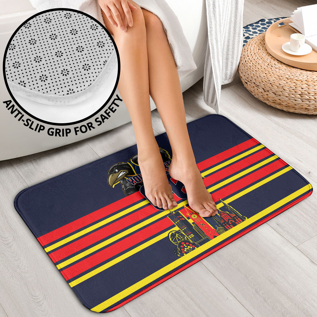 Personalised Adelaide Crows City Of Football Team Bathroom Set Adelaide City Skyline Illustration Sport Fan
