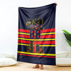 Personalised Adelaide Crows City Of Football Team Blanket Adelaide City Skyline Illustration Sport Fan
