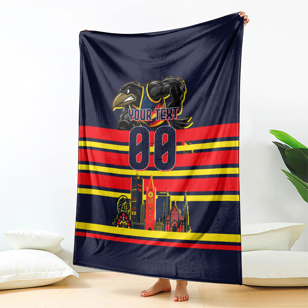 Personalised Adelaide Crows City Of Football Team Blanket Adelaide City Skyline Illustration Sport Fan