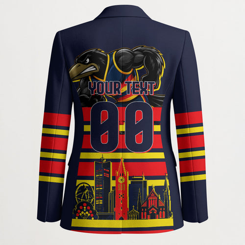 Personalised Adelaide Crows City Of Football Team Blazer Adelaide City Skyline Illustration Sport Fan