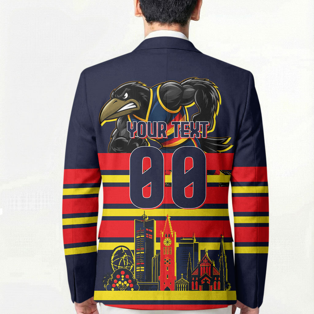 Personalised Adelaide Crows City Of Football Team Blazer Adelaide City Skyline Illustration Sport Fan