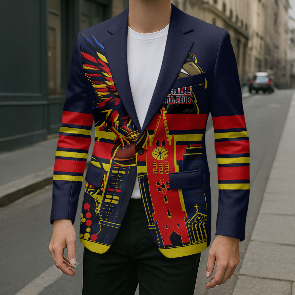 Personalised Adelaide Crows City Of Football Team Blazer Adelaide City Skyline Illustration Sport Fan