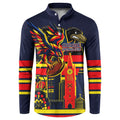 Personalised Adelaide Crows City Of Football Team Button Sweatshirt Adelaide City Skyline Illustration Sport Fan