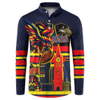 Personalised Adelaide Crows City Of Football Team Button Sweatshirt Adelaide City Skyline Illustration Sport Fan